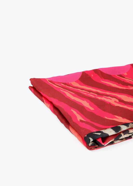 Foulard zebra fucsia y leopardo Lola Casademunt