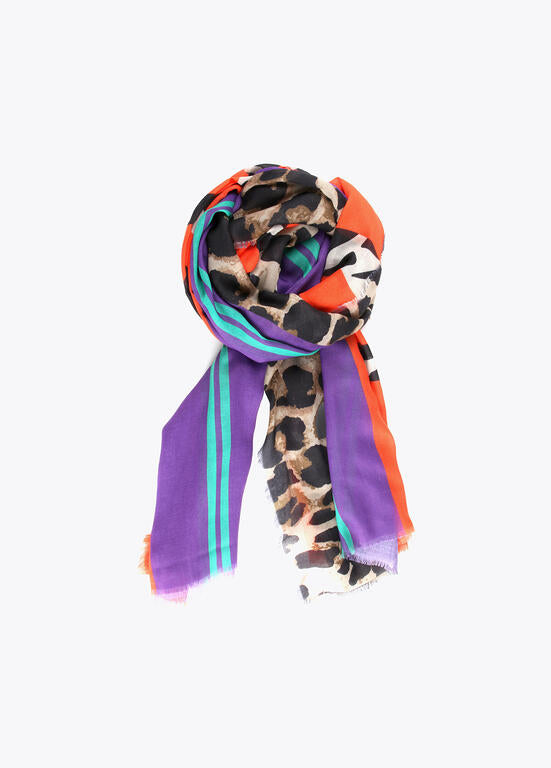 Foulard leoprdo y letras Lola Casademunt