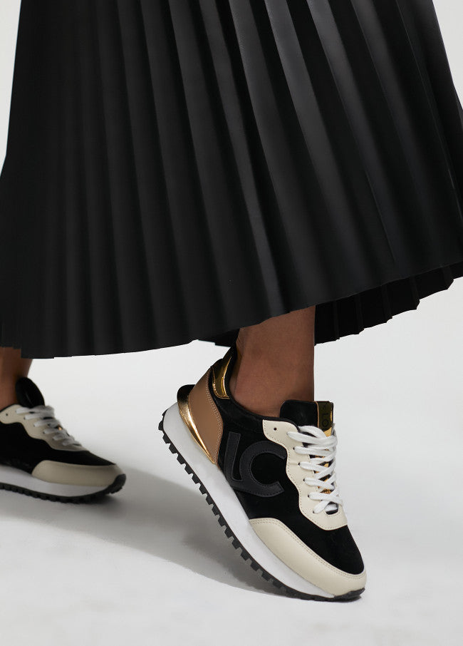Deportivas tipo Sneakers Bicolor Negro Lola Casademunt